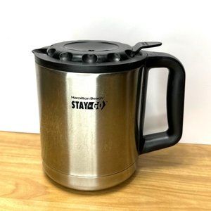 Hamilton Beach Stay or Go Thermal Stainless Carafe Replacement for Coffee Maker